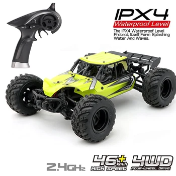

1:18 Scale RC Car 4WD 2.4ghz Remote Control Cars 380 High Speed Radio Waterproof RC Drift Trucks Top Toys Vehicles For Children