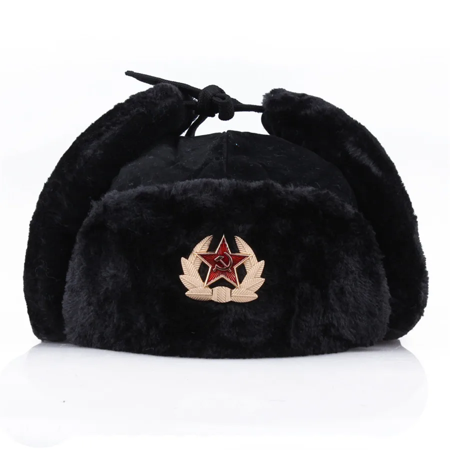 Outdoor-Cycling-Cold-Wind-Ear-Protection-Warm-Winter-Thickened-Soviet-insignia-Cap-Women-And-Menl-Fashion