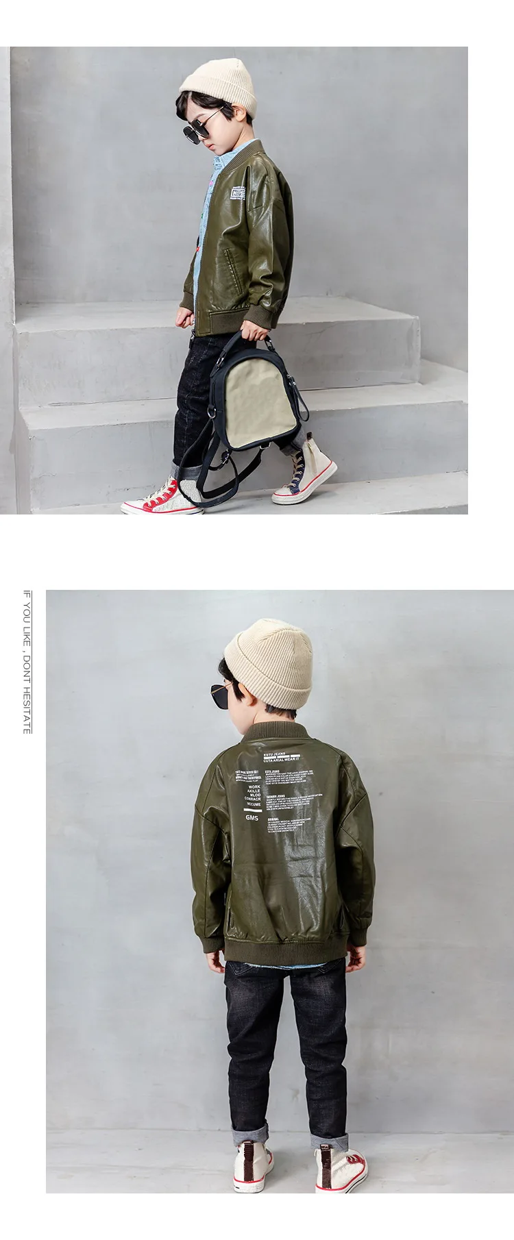 Spring Autumn Boys Clothes Sets Boys Faux leather coat+ shirts+ jeans 3PCS Sport Suit Infants Children Clothing Sets