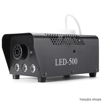 

New 500W smoke smoking machine remote RGB color smoke injector LEDAC 110V-230V wireless control LED DJ party stage light smoke