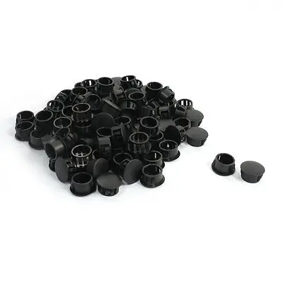

15.9mm x 19.5mm x 10.3mm Black Snap in Blank Locking Hole Plug SKT-16 100 Pcs