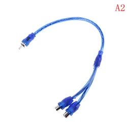 RCA Female to Male Audio Splitter Cable for Subwoofers and Speakers (1 Male to 2 Female)