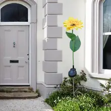 Открытый Солнечный Мощность светодиодный моделирование газонный светильник отличная АБС с двумя стрелами и Нержавеющая сталь двор с низким напряжением для уличного фонаря