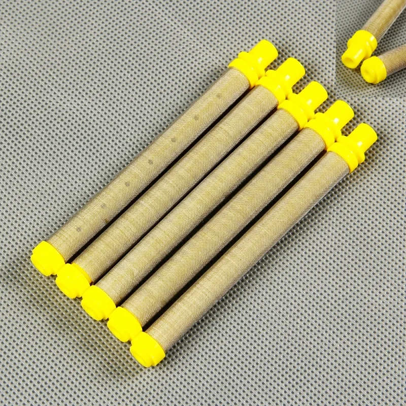 

5 шт. 1cmX10cm безвоздушный распылитель пистолет фильтр 100 сетки надежных партнеров! Безвоздушные Краски фильтр для пистолета-распылителя Экран элементы HG2760