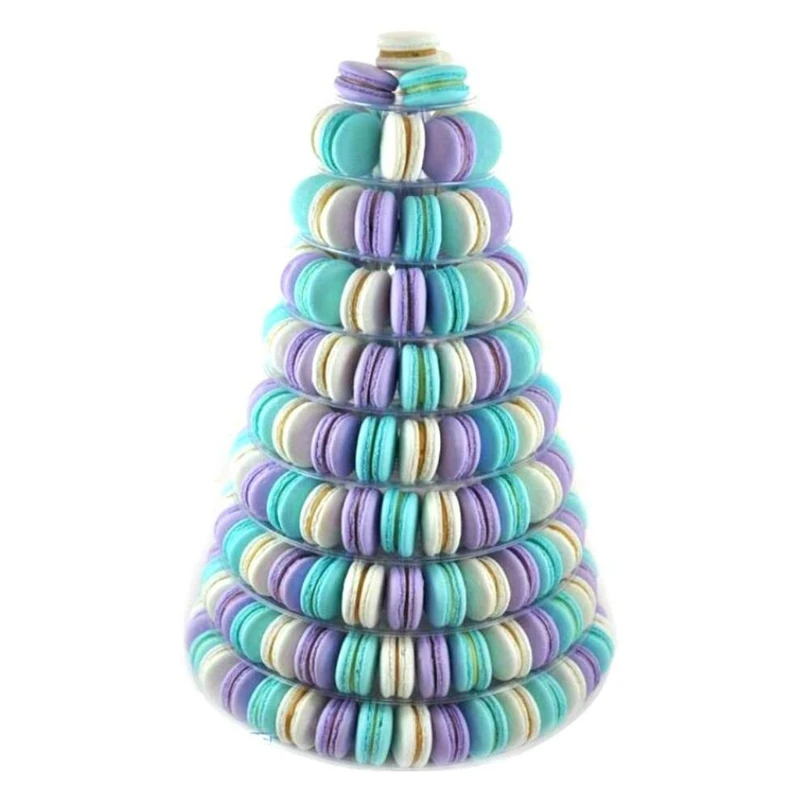 Cake Decorating Tools Cake Stand Cake Baking Tools Dessert Stand 10 Tiers Round Macaron Tower Stand Macarons Stand Cake Display Rack Birthday Party Events Wedding Display Shelf