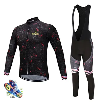 

Pro team Cycling Jersey 2020 Clothes Spring men's long sleeve suit Breathable outdoor riding bike MTB ciclismo clothing set
