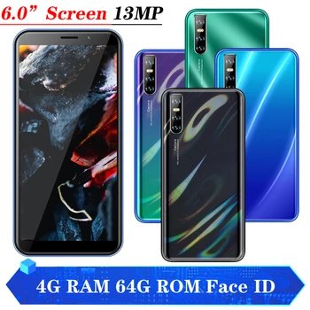 

A3 android mobile phones Global 5MP+13MP Camera 6.0 inch Phone Face ID unlocked celulars quad core 3G 4G RAM 64G ROM smartphones