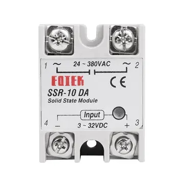 

1pcs solid state relay SSR-25DA 25A SSR-10DA SSR-25DA SSR-40DA 5-24VDC TO 24-380V AC SSR 25DA,6-20mA