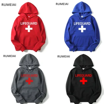 

2019 Game Lifeguard Cosplay Costumes Lifeguard Hoodies Men and women Hoodies Sweatshirt Spring Streetwear Outwear Pullovers Tops