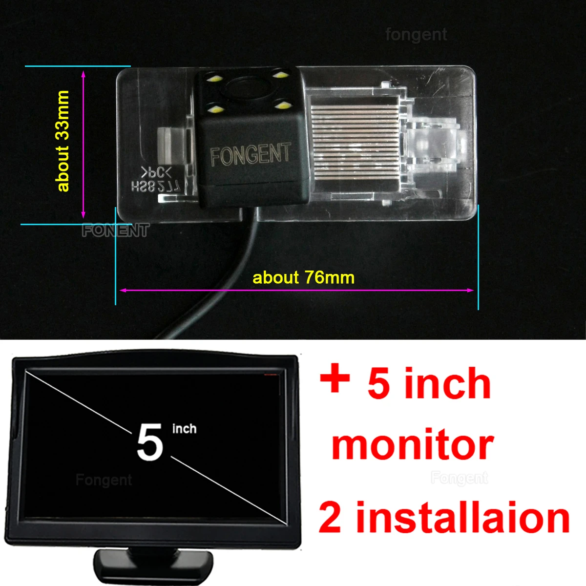 HD Автомобильный CCD резервный монитор камеры заднего вида для VW ПАССАТ сагитар Gran Lavida Jetta Skoda Yeti Rapid spaceback Superb 13/15 - Название цвета: 8277-L1-50