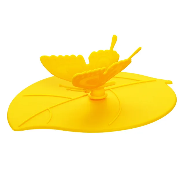 Yellow(12.5x10.5cm) 10,8 см Мультяшные силиконовые крышки для чашек, пылезащитные многофункциональные креативные крышки для воды, керамические стеклянные кружки, крышки для чашек, аксессуары для чашек - Color: Yellow(12.5x10.5cm)