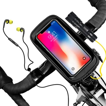 

Universal Bike Bicycle Bag Waterproof Phone Holder Front Frame Pouch Mount Case Bike Accessary Bicycle Gardget