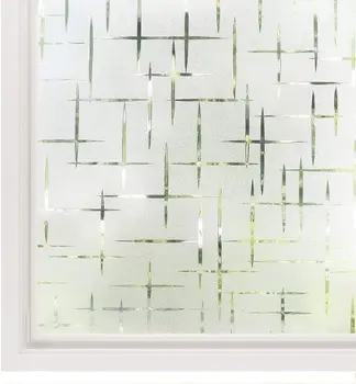 

LUCKYYJ Frosted Window Film Self-adhesive Opaque Privacy Glass Film for Home Kitchen Office Anti-UV Decorative Window Stickers