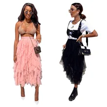 Горячая Европейская летняя сексуальная женская юбка элегантная плиссированная юбка Femme однотонная Высокая талия Женская Сексуальная миди юбка SS3601