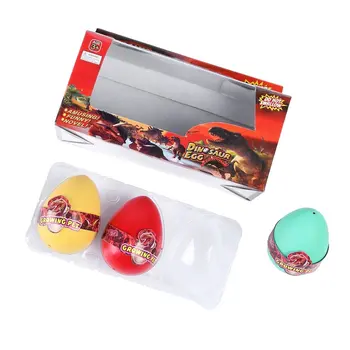 

OCDAY 3Pcs Dinosaur Eggs Magic Water Hatching Growing Colorful Dinosaur Add Cracks Grow Eggs Learning Educational Funny Toy Gift