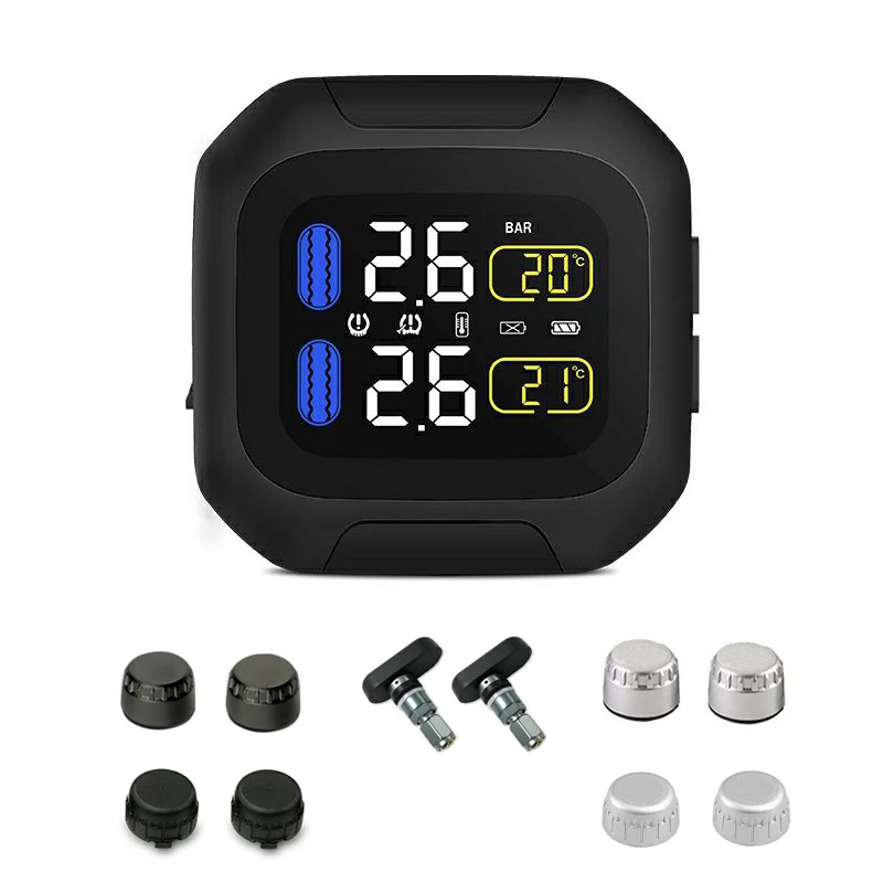 防水オートバイ Tpms タイヤ空気圧センサーリアルタイムワイヤレスミニ外部 内部センサータイヤ空気圧監視システム タイヤ圧 監視システム Aliexpress