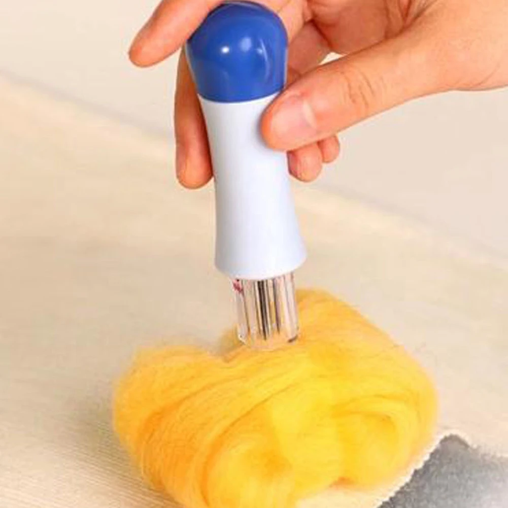 

Useful Needle Felting Handle Clover With 7 Needles Wool Needle Felting Tool Set 40FP20