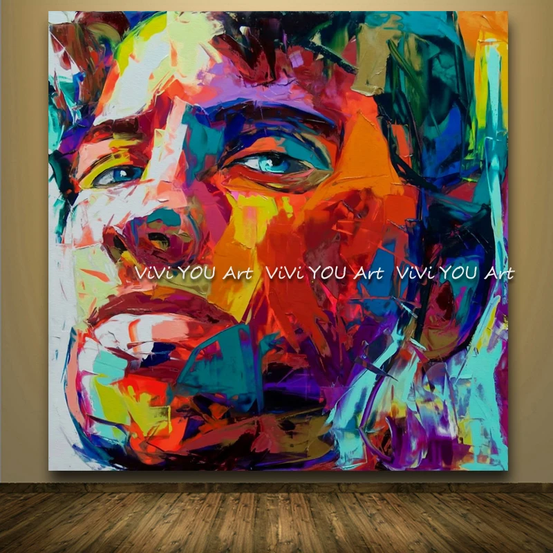 Ручная работа Франсуаза Nielly Мэрилин Монро портрет, холст, живопись палитра нож лицо масляная живопись Настенная картина для гостиной