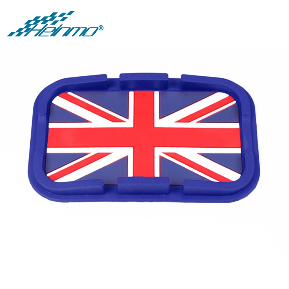 Для MINI Cooper R60 R56 R55 R57 R58 R59 R61 автомобильный телефон gps нескользящий коврик настольная подставка кронштейн для MINI Cooper F60 F56 F54 F55 F57 - Название цвета: Blue Union Jack