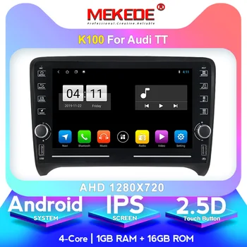 

MEKEDE 9853 8 core android 10.0 Car gps navigation multimedia player for Audi TT MK2 8J Knobs on both sides