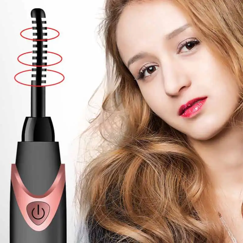 

Electric Eyelash Curler Perm Heated Portable Lasting Curl Pen Makeup Tool Big Eyes Clip Automatic Tool For Women Accessories