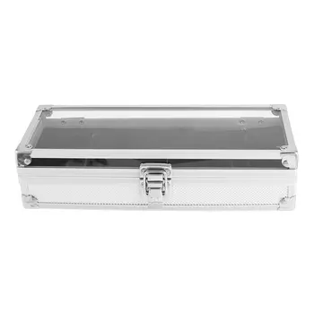 

6 Grid Insert Slots Jewelry Watches Display Storage Box Case Aluminium Watch Box Jewelry Decoration organizer