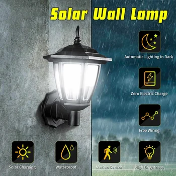 

LED Solar Light Waterproof IP65 Sensor Lighting Outdoor Light Path Wall Lamp Spot LED Solar lamp White Light For Garden Wall