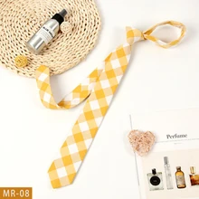 Мода хлопок Галстуки для мужчин повседневные клетчатые Галстуки Gravatas Corbatas тонкие костюмы Vestidos мужские галстуки вечерние узкий галстук на шею