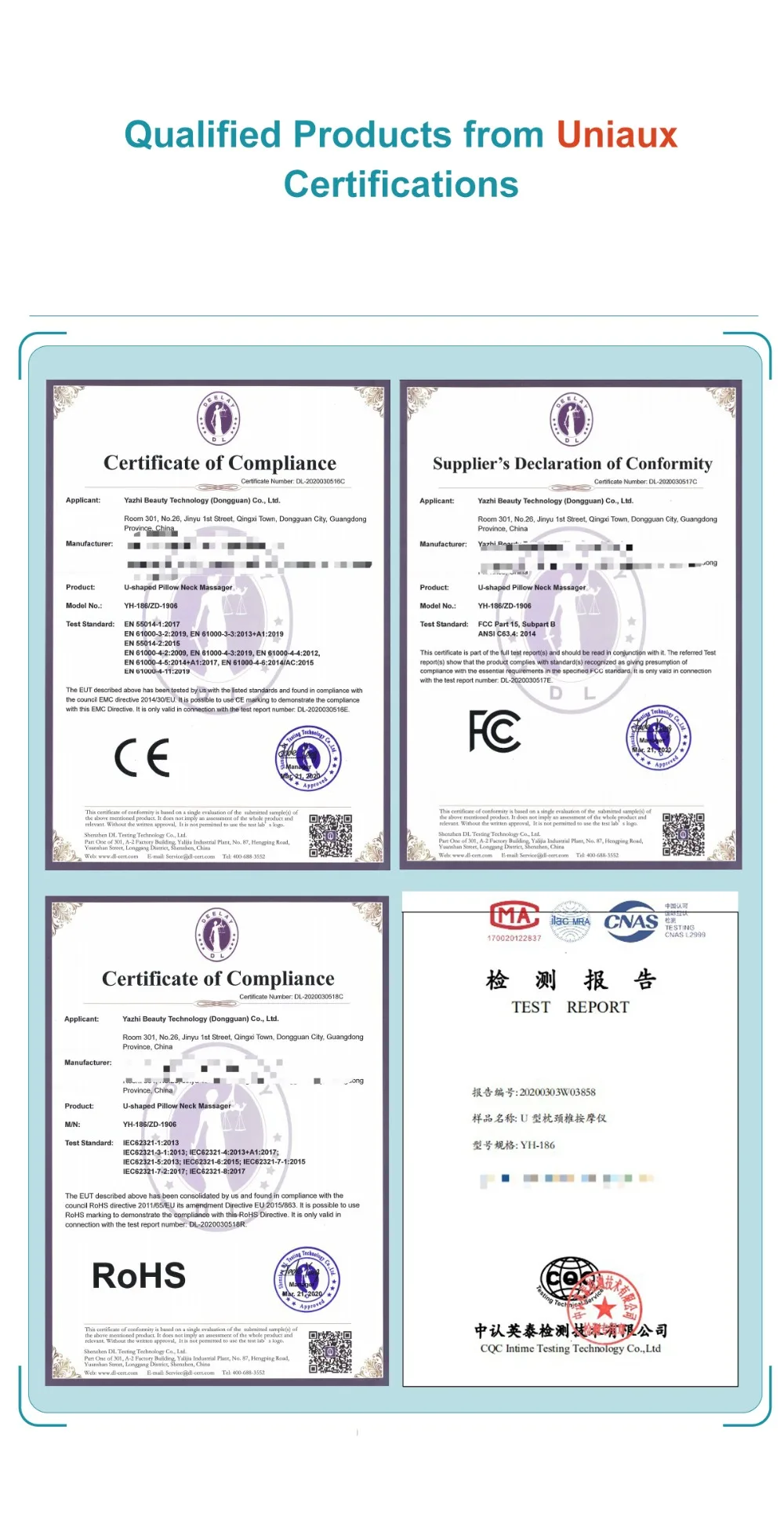 Certifications