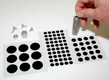 Scanning Electron Microscope of Double-sided Carbon Conductive Rubber Pad for Mesoscope