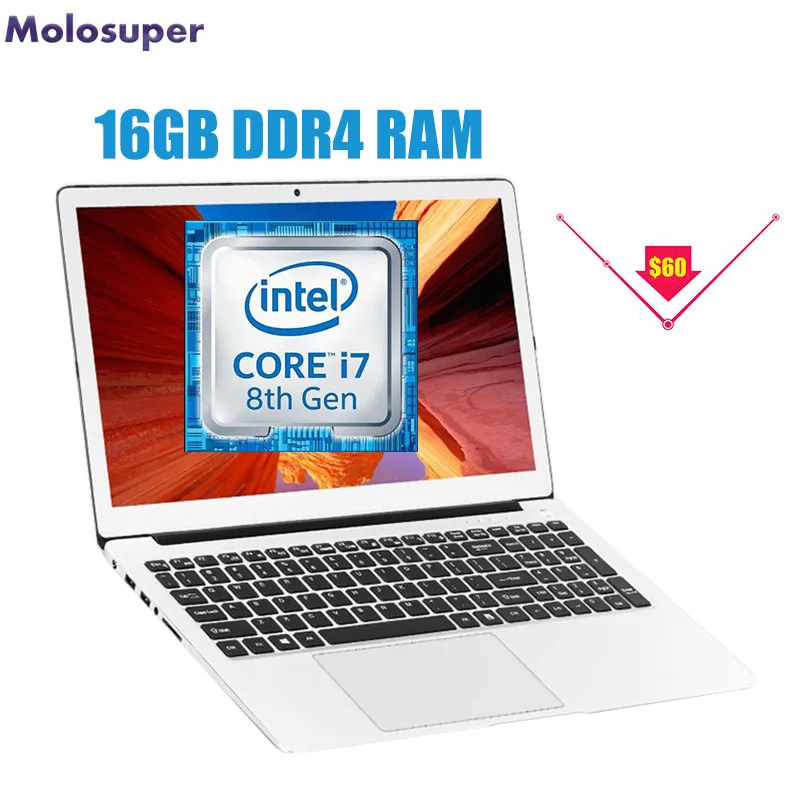 Игровой ноутбук I7 8550U 8 го поколения 15 6 дюйма 16 ГБ DDR4 ОЗУ 512 Гб SSD HD экран подсветка