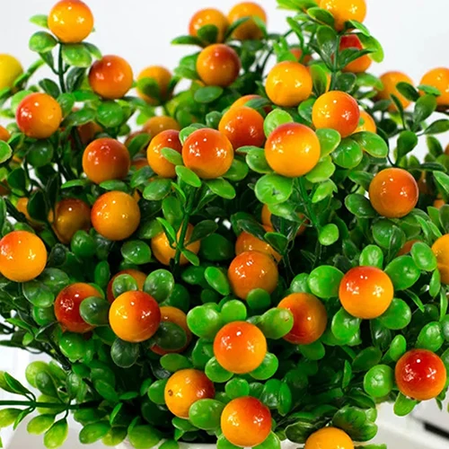 1Pc 6 Branches 18 Heads Artificial Fruits Home Garden Decoration DIY Art Artificial Fruits