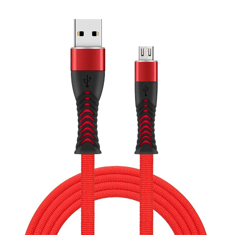 USB кабель для быстрой зарядки 2,4 A для iPhone 11 XS Max XR Xiaomi huawei, нейлоновый кабель type C Micro Android, USB кабель для быстрой зарядки 1 м