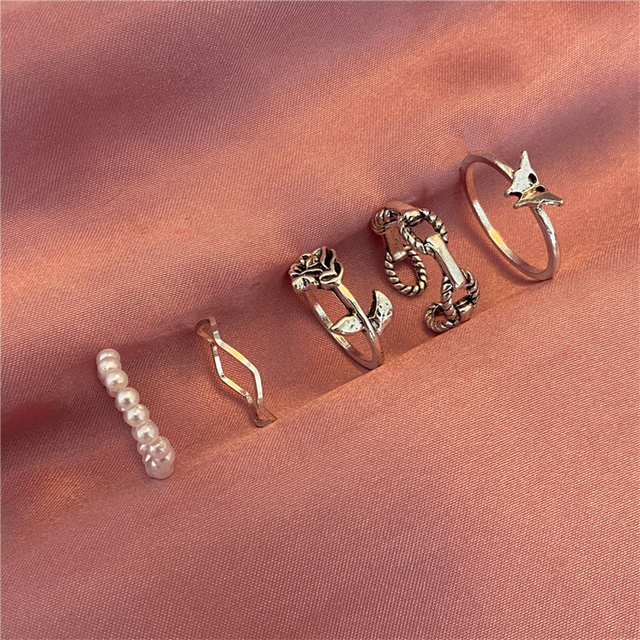 Personalized Finger Heart Ring Set for Women Gold Color 3PCS 2021 New Trendy Gift for Women Fashionable