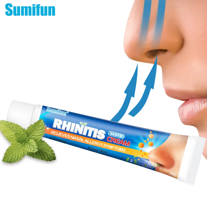 40ml/2pcs Rhinitis Sinusitis Herbal Cream Nasal Congestion Nose Itch Ointment Chronic Care P1224 | Красота и здоровье