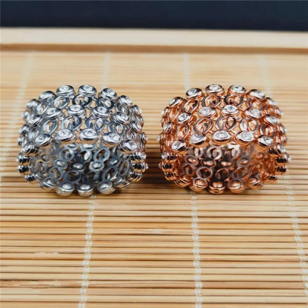 Magic 2-in-1 Folding Retractable Ring Bracelet 925 Silver Bracelet Telescopic Rings Change Bracelets