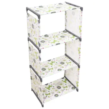 

1pc Storage Shelf Durable High Quality Sturdy Storage Shelf Display Stand Rack 4-layer Bookself for Room Office