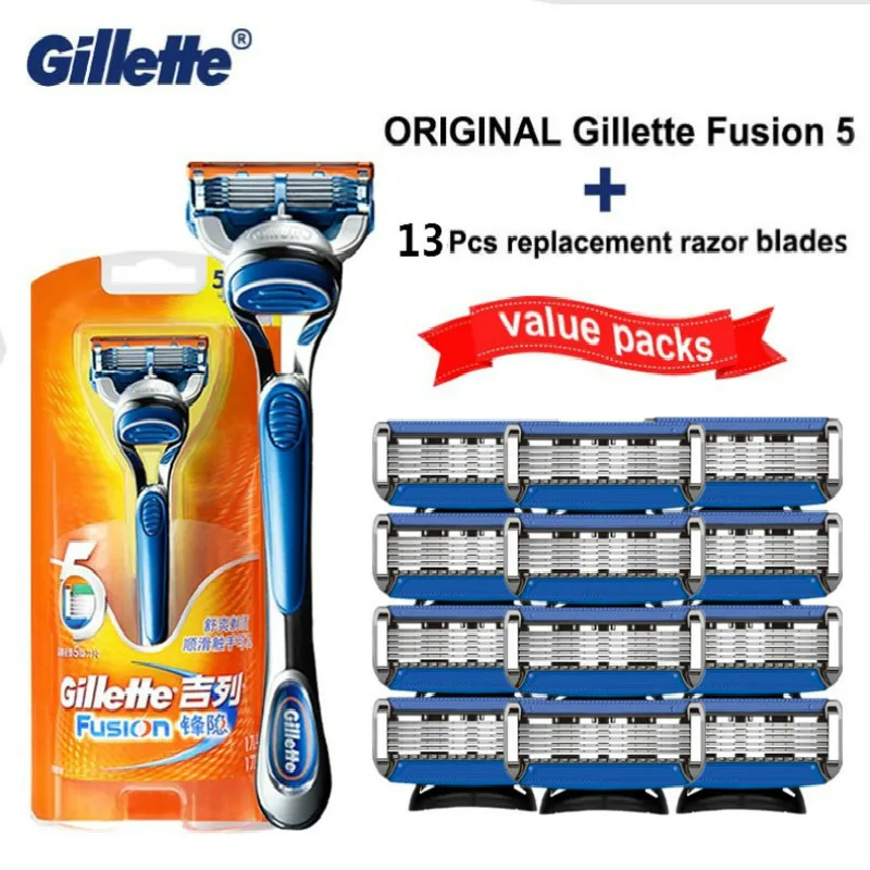 

Gillette Fusion 5 Shaving Machine Safety Razor Holder Face Shaver Cassettes Shave Beard Case With Replacebale Blades For Men