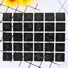 Книга Полуперманентная маленькая татуировка трафарет для татуировки палец Английский алфавит шаблон струйная пустая карта