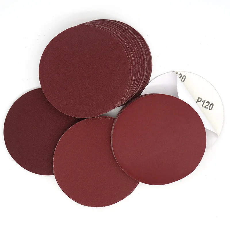 Adhesive Sandpaper Sanding-Discs Wood-Stone Grinding Polishing Metal Aluminum-Oxide 150MM