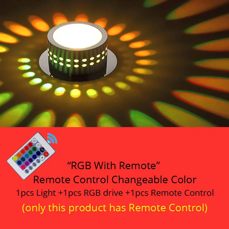 Современный светодиодный потолочный светильник с регулируемой яркостью 3 Вт 5 Вт 7 Вт светодиодный потолочный светильник RGB Светодиодный светильник для коридора лампа для прихожей светильник - Испускаемый цвет: RGB With Remote
