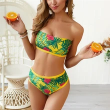 Swimsuit Floral Bikinis Bandeau High Wasit Biqunis Women Brazilian Summer Women Bathing Suit Sexy Bikinis Set Women Swimsuit Swimsuit Floral Bikinis Bandeau High Wasit Biqunis Women Brazilian Summer Women Bathing Suit Sexy Bikinis Set Women Swimsuit