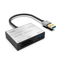 Mini usb 3.0 hub leitor de cartão combinação 2in1 de alta velocidade multi hub usb com ms/sd/m2/tf cartão ssd 3xusb divisor para portátil