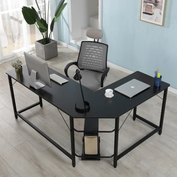 

【Presale】L-shaped corner table black