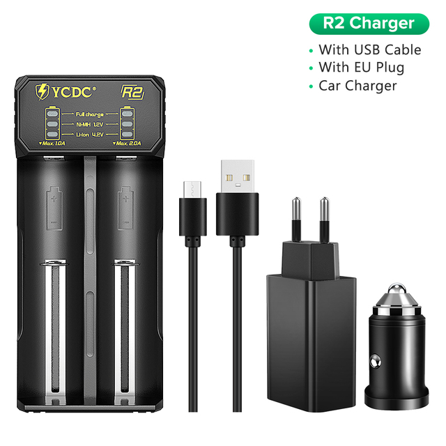 Battery Charger Universal 1.2V 3.7V For 18650/26650/18350/16340/18500/AA/AAA NiMH lithium battery Charger 5V 2A plug