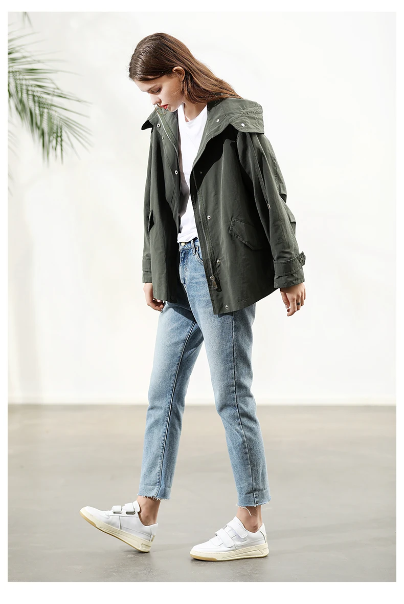 Yangxun осень китайский стиль Windcheater с капюшоном Windcheater для женщин Windcheater Тренч ZHI81398