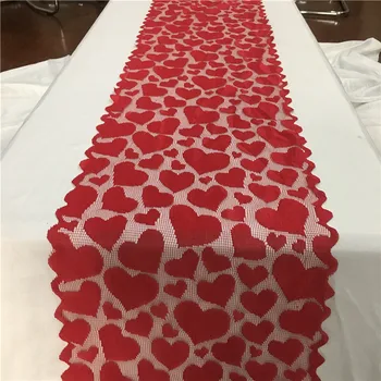 

Valentine's Day Heart Pattern Table Flag Tablecloth Table Runner Wedding Party Dinner Banquet Tablecloth Home & Living Decor @5