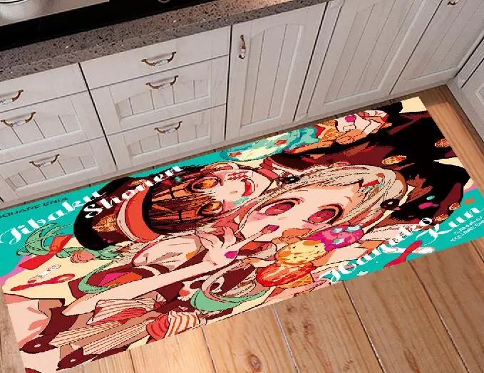 Длинный напольный коврик с аниме Jibaku Shounen Hanakokun Придверный для комнаты кухни дома