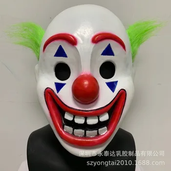 

Batman The Joker Clown Jacques Phoenix Latex Mask Horror Halloween Peripheral Cosplay Mask Prop Anime Action Figure Costume