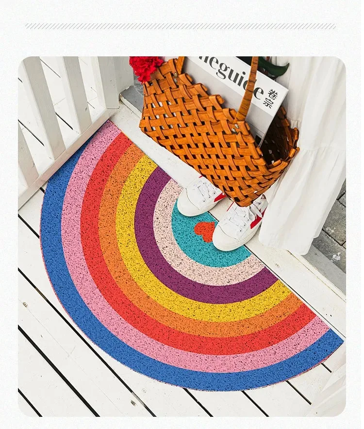 PVC Door Mats for Outdoor Indoor,Waterproof Ant-Slip Bathroom